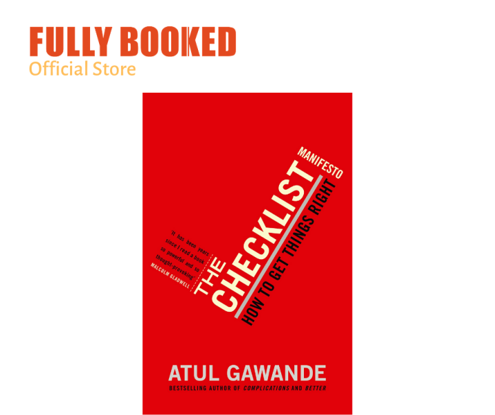 The checklist manifesto how to get things right paperback lazada ph