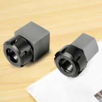 ER32 Collet Chucks Block Set of 2 Square and Hex Workholding Holder for CNC Lathe Engraving Machine