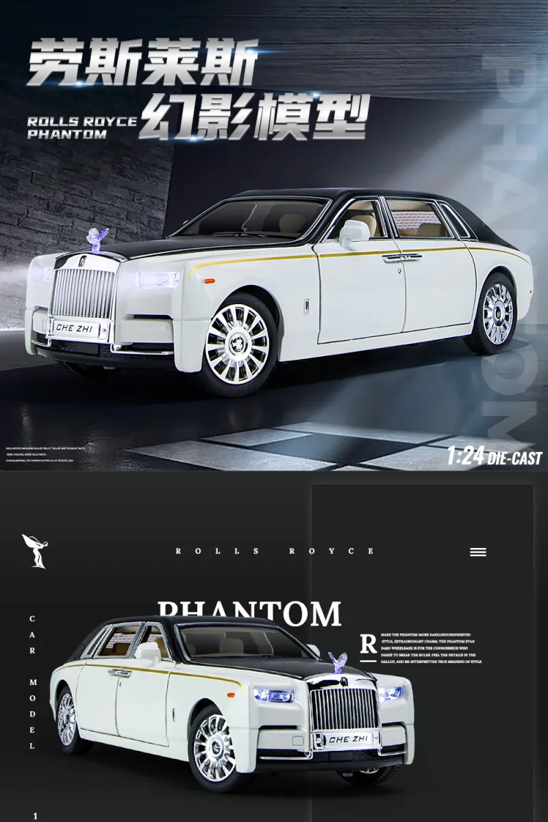 Mua MING ZHEN Toy car Model 118 for Rolls Royce Phantom Alloy Luxy Car  Model Diecast Toy Collection Sound Light Kids Gift Color  Black trên  Amazon Mỹ chính hãng 2023  Giaonhan247