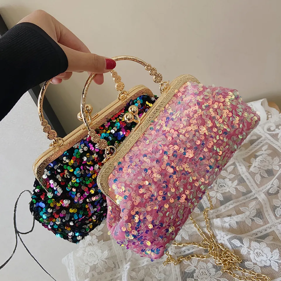 Evening Party Glitter Shoulder Bag Clutch Bag Crystal Female