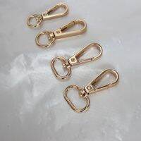 【CW】 5pcs/lot Gold Metal Swivel Clasp Keychain Keyring Chain Hardware Wholesale