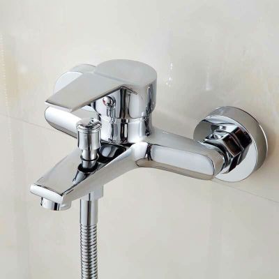 Wall mounted bathtub faucet waterfall bath faucet brass chrome finish bath shower mixer hot and cold water mixer FYB011