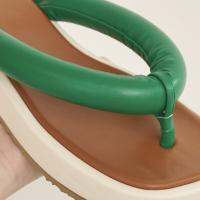 glorybabe รุ่น Bolster สี Green&amp;Tan (Size 36-42) รองเท้าผู้หญิง รองเท้าแตะมีส้น  รองเท้าแตะหนีบ น้ำหนักเบามาก