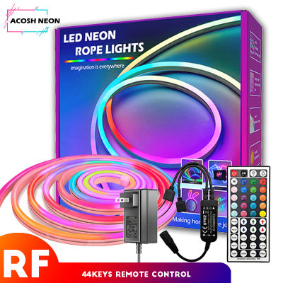 1-10M32.8F RGB Neon Strip Led Light Strips Multicolor Illumination Gaming Room ตกแต่งบรรยากาศ LED Strip กันน้ำ12V