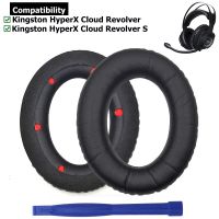 ♞ Replacement Earpads Ear Pads Cushion Pillow Headband Repair Parts for Kingston HyperX Cloud Revolver S Gaming Headset Headphones