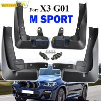 ชุดด้านหน้าด้านหลัง Mudflaps สำหรับ BMW X3 G01 M Sport 2018 2019 2020 2021รถ Mud Flaps Mudflaps Splash Guards Mudguards Fender