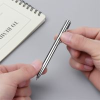 1PC Portable Mini Waterborne Metal Ballpoint Pen Multicolor Refills Signature Pen Stationery Writing Tool Office School Supplies Pens