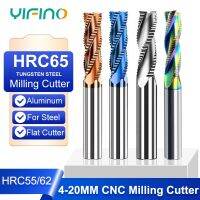 YIFINO ซ่อนหยาบ HRC55 HRC65 HRC62 สําหรับเครื่องตัดเหล็กอลูมิเนียม CNC เคลือบลูกฟูกทังสเตนเครื่องตัดเหล็ก