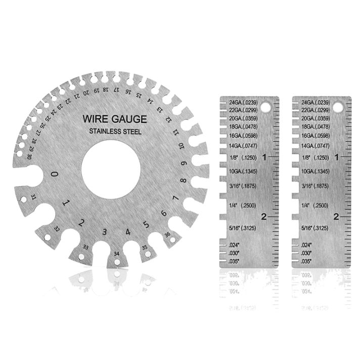 Double-Sided Wire Gauge Stainless Steel Gauge Measurement Tool 0-36 ...