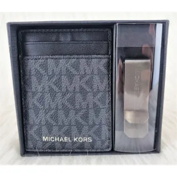 Michael Kors Boxed card case with money clip 