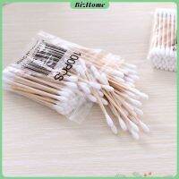 BizHome สำลีก้านด้ามไม้  หัวคู่คัตเติ้ลบัต สำลีแบบไม้  1 แพ็ค  Cotton swab มีสินค้าพร้อมส่ง