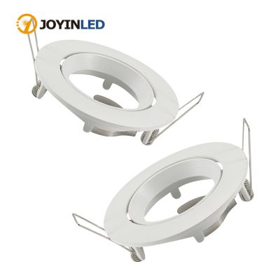 2pcs Embedded LED Spot Lights Ceiling Lamp MR16 GU10 Base Spot Lamps Holder Frame Bracket Fitting for Home Illumination