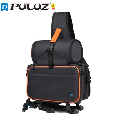 PULUZ Triangle Style SLR Camera Bag Water-resistant Shoulder Bag กระเป๋าใส่กล้องและอุปกรณ์ แบบสะพายคาดลำตัว Crossbody