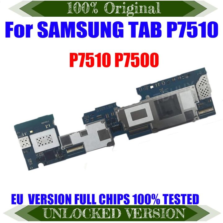 ทำงานเต็มรูปแบบปลดล็อกสำหรับ Samsung Galaxy Tab 10.1 P7510 P7500 16GB WIFI เมนบอร์ด Logic Mother Circuit Board