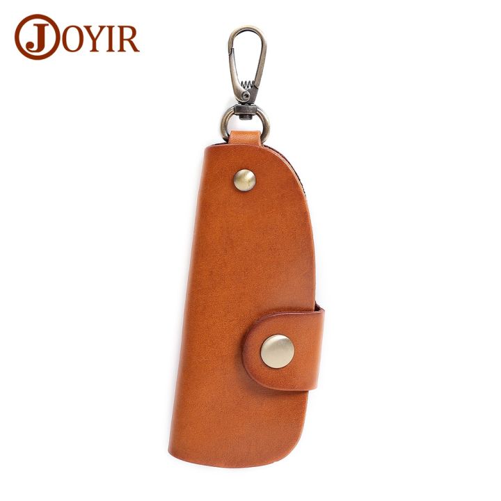 layor-wallet-joyir-กระเป๋าใส่กุญแจกระเป๋าใส่กุญแจวินเทจแท้หนัง-พวงกุญแจหนังวัวสำหรับแม่บ้านที่ใส่กุญแจผู้ชาย