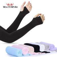 WorthWhile Ice Fabric Arm Sleeves UV Protection Mangas Warmers Summer Sports Running Cycling Driving Reflective Sunscreen