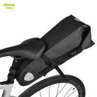 ShiningLove Bike Saddle Bag Waterproof Large Capacity Reflective Cycling Seat Bag Outdoor Mountain Bike Riding Bag