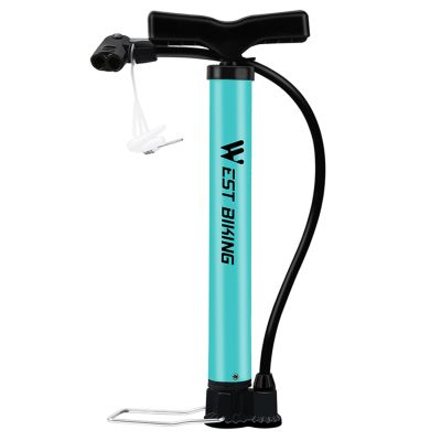 WEST BIKING Household MTB Bike High Pressure Air Pump 120PSI Steel Football Basketball Bicycle Tyre Portable Inflator