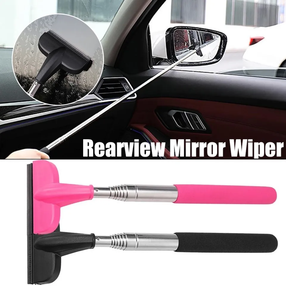 Retractable Car Mirror Wiper/ Extendable Portable Glass Cleaner