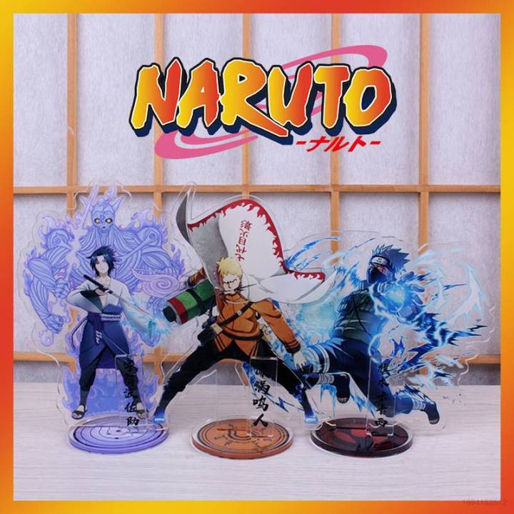 Naruto Anime Figure 16Cm Acrylic Stand Model Uchiha Sasuke Uzumaki