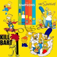 【hot sale】 ▩❆ B15 The Simpsons Clothes Iron-on Patches Washable Creative T-shirt DIY Decoration Hoodie Appliques Cartoon Heat Transfer Stickers Gifts