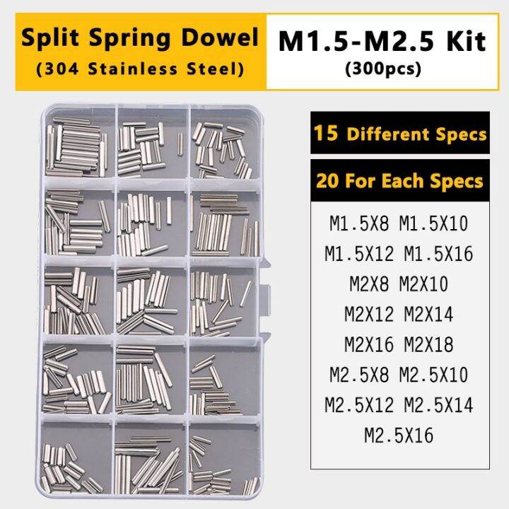 split-spring-dowel-tension-roll-pin-cylindrical-dowel-pin-split-pins-clip-cotter-pin-split-spring-pin-combination-set-kit