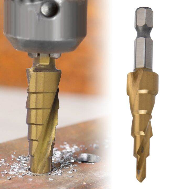 Steps Drills Bit Hex Shank Step Drill 118° X Shaped Opening Precise