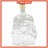 [CHIWANJI] 1 piece Clear Glass Wine Whisky ndy Liquor Clear Decanter Bottle