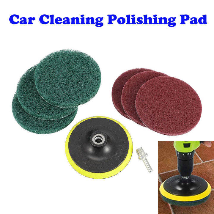 【Ready Stock】5 Inch Tile Grout Power Scrubber Cleaning Scouring Pad
