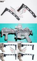 พานท้าย 5KU JMac รุ่น 1913 Folding Mech (Sig Sauer MPX,MPC,CZ Scorpion EVO3)  มี2แบบให้เลือก #รุ่น AB-8R (พานท้ายพับได้สองจังหวะ) #รุ่น SS-8R (มีรูสำหรับ