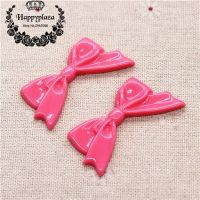 【Factory-direct】 Noon Traders 10ชิ้น Kawaii เรซิ่น Bowknot Flatback Cabochon Charm DIY Hair Center