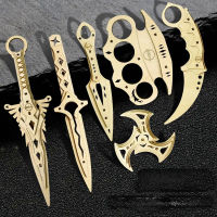 3D ปริศนาไม้ของเล่นนินจาปลอม Kunai CSGO พับกรงเล็บมีดมือประกอบกริชโมเดลของขวัญสำหรับผู้ใหญ่วัยรุ่นของขวัญ DIY