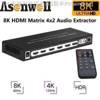 【CW】☇✹✌  8K 60Hz HDR10  UHD 4x2 Dolby Version HLG ARC 7680x4320P Splitter 4 In 2 4K120Hz VRR Support PS5
