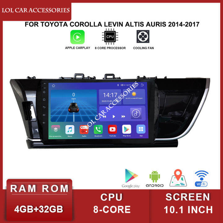 10-1นิ้วสำหรับ-toyota-corolla-levin-altis-auris-2014-2017สเตอริโอวิทยุรถยนต์-android-12-qled-gps-mp5เครื่องเล่นมัลติมีเดียหน่วยหัวต่อระบบนำทาง