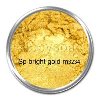 Sparkle bright gold 30g 003234  สีประกาย สีชิมเมอร์ สีแวววาว ไมก้า สีติดทน สีละลายน้ำมัน สีใส่สบู่ สีเครื่องสำอางค์ สีแร่ธาตุ