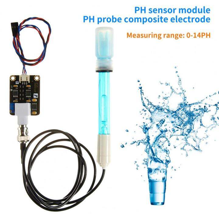 2022Liquid PH Value Detection Sensor Module PH Electrode Probe ...