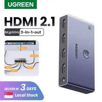 UGREEN HDMI 2.1 2.0 8K Switch 3 in 1 Out with Remote Control 8K