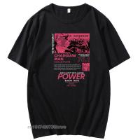 Makima Red Chainsaw Man T-Shirt Men O Neck Men Tshirts Denji Pochita Manga Devil Oversized Tee Shirt Men Top