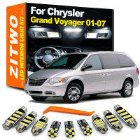 ZITWO 17Pcs Canbus LED ชุดไฟภายในสำหรับ Chrysler Grand Voyager 2001 2002 2003 2004 2005 2006 2007อ่านประตู Trunk โคมไฟ