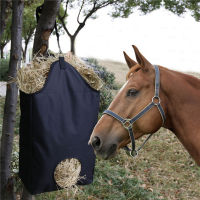 Hay Bag Feeder เครื่องจ่ายอาหารม้า Oxford Cloth One Hole Hanging Pouch Adjustable Belt Cage Accessories