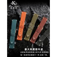 suitable for IWC Leather mens retro Rolex Omega seahorse Tudor Tudor famous craftsman watch strap