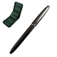 Hongdian ปากกาโลหะเขียน560สีดำปากกาหมึกซึม0.38มม. ธุรกิจสำนักงานปากกาหมึกของขวัญปากกาหมึก