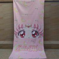 ▥ Manga Sailor Moon Series Printed Comfortable Soft Microfiber Beach Towel for Kids and Adults Swim Surf Towel for Practical Use