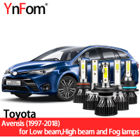 YnFom โตโยต้าพิเศษ LED หลอดไฟหน้าชุดสำหรับ Avensis T22 T25 T27 Verso M2 97-18ไฟต่ำ,ไฟสูง,ไฟตัดหมอก,อุปกรณ์เสริมในรถยนต์