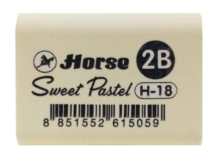 horseตราม้า-ยางลบดินสอ-สีพาสเทล-2b-sweet-pastel-h-18-จำนวน-1-ก้อน