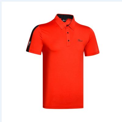 New summer golf clothing male breathable quick-drying short-sleeved T-shirt polo shirt outdoor sports top PING1 Mizuno Titleist ANEW Honma UTAA G4 PEARLY GATES □