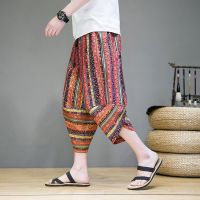 ❉∏✾  Thailands xishuangbanna elephant beach pants male flower pants popular logo Burma lantern dai clothing summer clothes