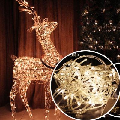 ไฟประดับ Christmas Light LED ไฟกระพริบLEDกันน้ำได้ ยาว 8 เมตร 100LED ไฟตกแต่งคริสมาส ตกแต่งเทศกาล แพ็ค 3.5w