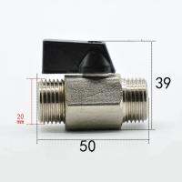 2022DN15G 12 "BSP ชายทองเหลืองบอลวาล์วน้ำก๊าซน้ำมันพอร์ตขนาด9มิลลิเมตรที่มีมือจับสีฟ้า