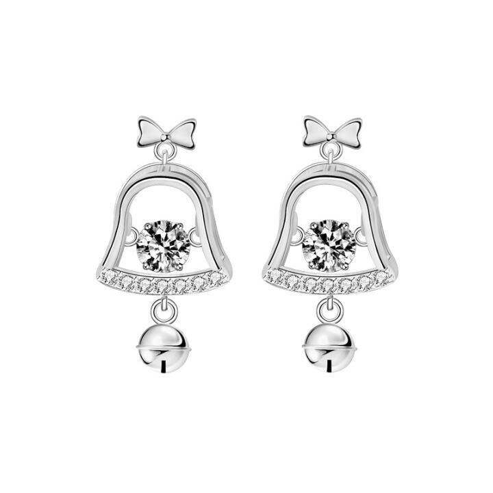 european-and-american-jingling-bell-earrings-elegant-tassel-earrings-925-silver-needle-exquisite-fashion-moissanite-ear-studs-earrings